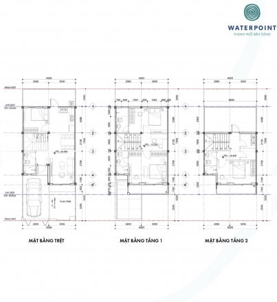 Đất: 6x15 - 90m2 | DTXD: 141m2 | 1T+2L | 4PN